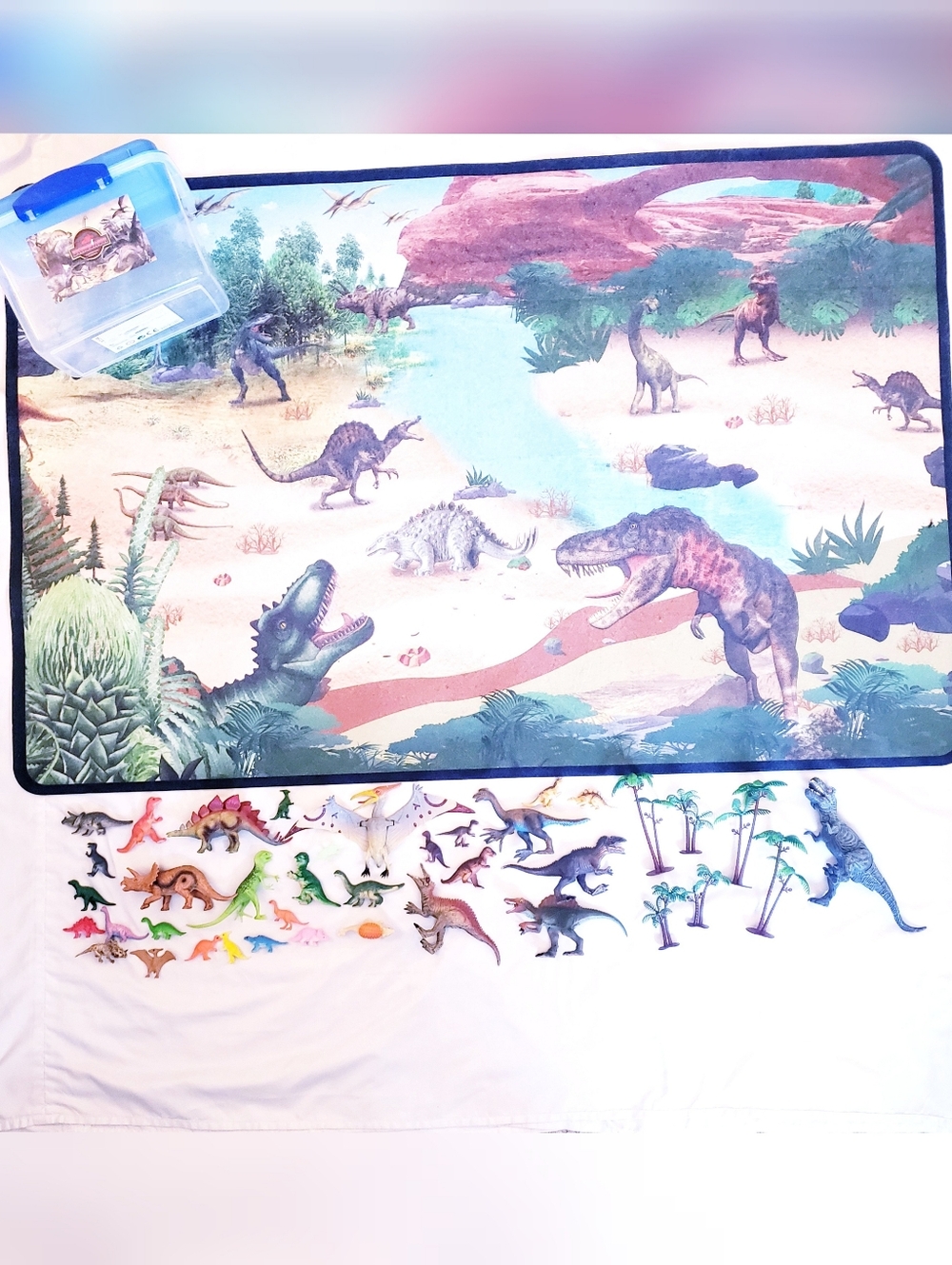 Dinosaur Figures with Play Mat